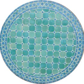 Marokkansk Mosaikbord Søgrøn/Turkis
