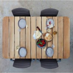 Core Dining havestol u/armlæn brun - Cane-Line