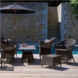 Cornell/Derby/Lansing havehyndesæde sort - Cane-Line