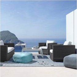 Chester loungestol grafit - Cane-Line