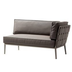 Conic 2 pers. sofa venstre inkl. hyndesæt - Cane-Line