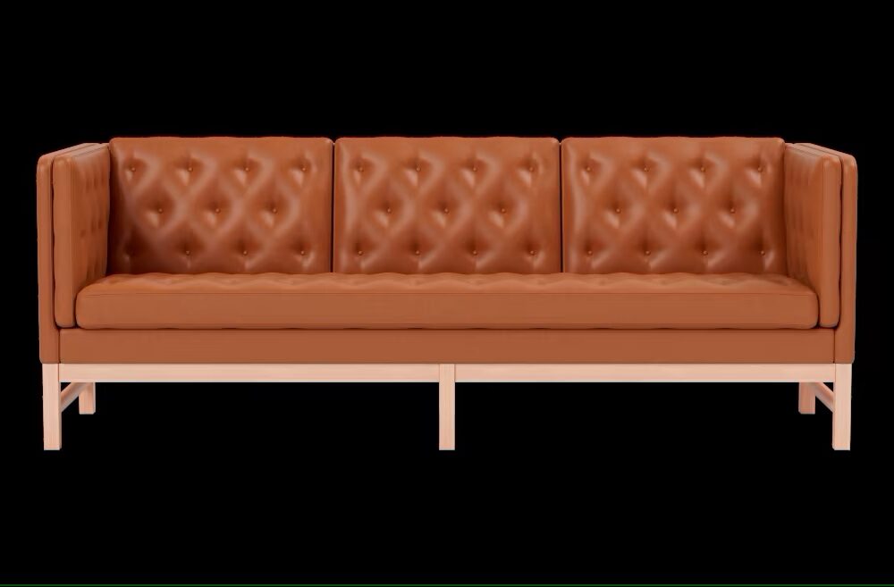 EJ315 sofa 3 pers. m. Cognac Max læder
