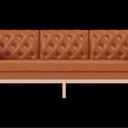 EJ315 sofa 3 pers. m. Cognac Max læder