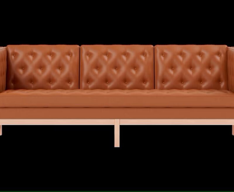 EJ315 sofa 3 pers. m. Cognac Max læder