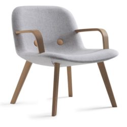 Erik Jørgensen - EJ 3 Eyes Lounge-stol m. armlæn - Grå