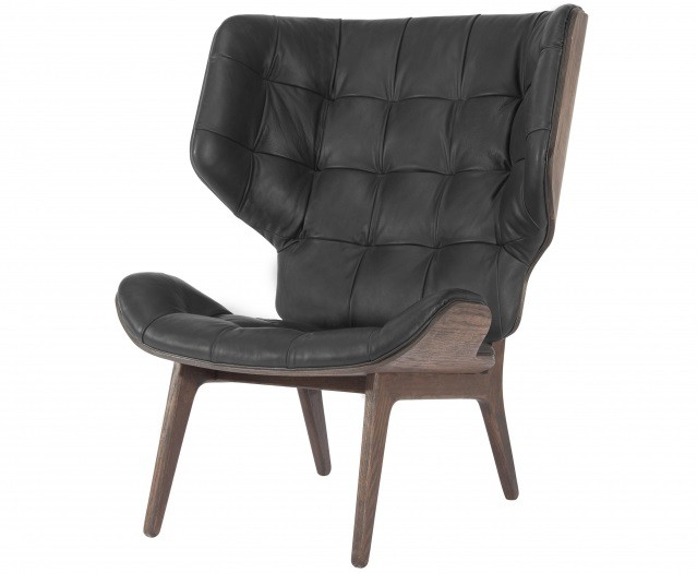 Samuel Charmerende uhyre Norr11 - Mammoth Chair, Sort - Læder • Prisgaranti • Gratis levering • Køb  online