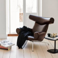 OX-Chair i mørk læder