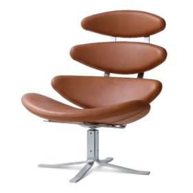 Corona Stol EJ5 Walnut læder