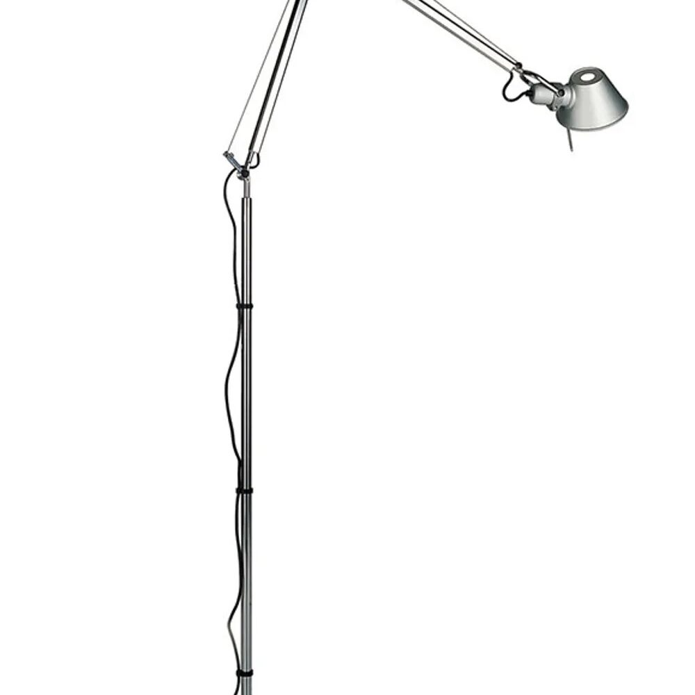 Artemide Tolomeo gulvlampe i aluminium.