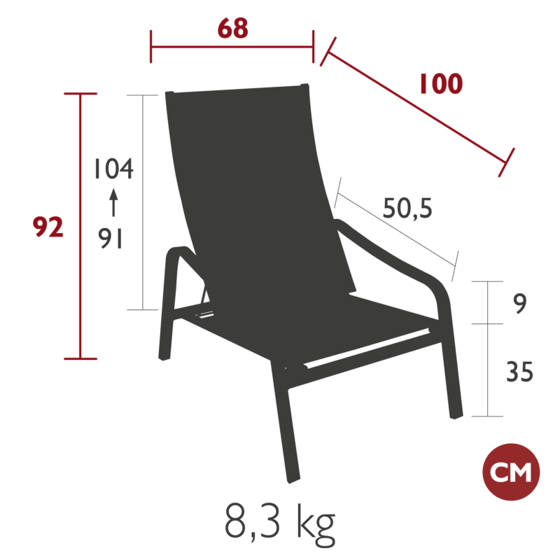 Fermob Alizé Low Armchair