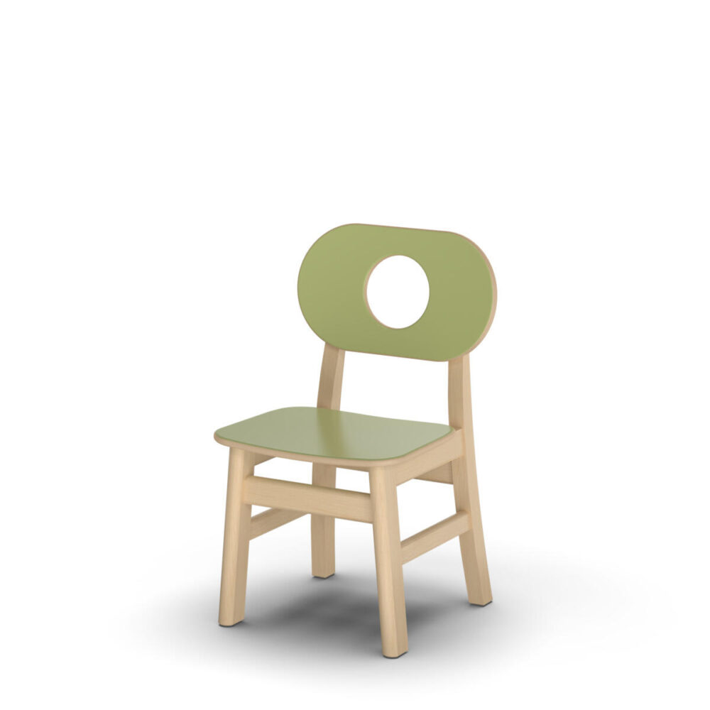 Hukit stol 30 cm - Birketræ