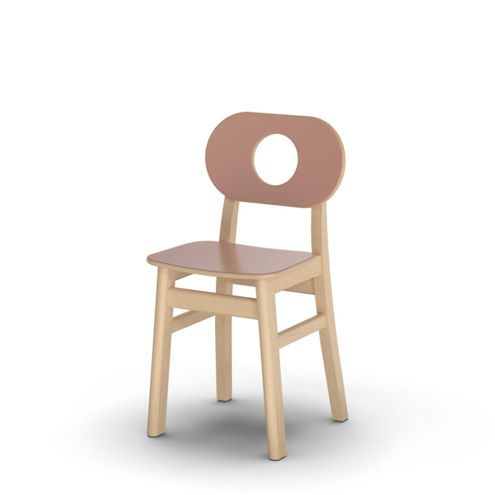 Hukit stol 40 cm - Birketræ