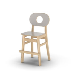 Hukit stol 45 cm - Birketræ