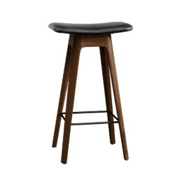 Andersen Furniture HC1 Barstol Røget Eg/Sort Lædersæde